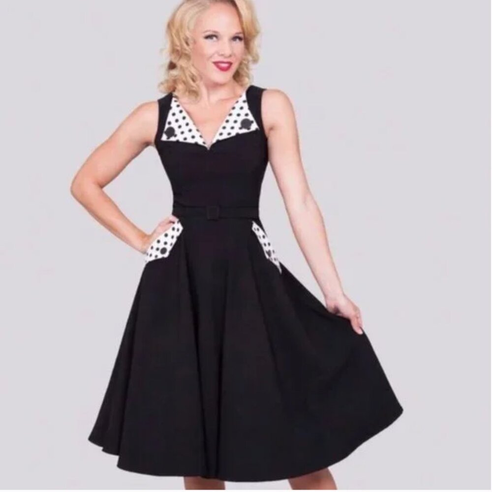 Bettie Page Brigit Swing Dress Size L